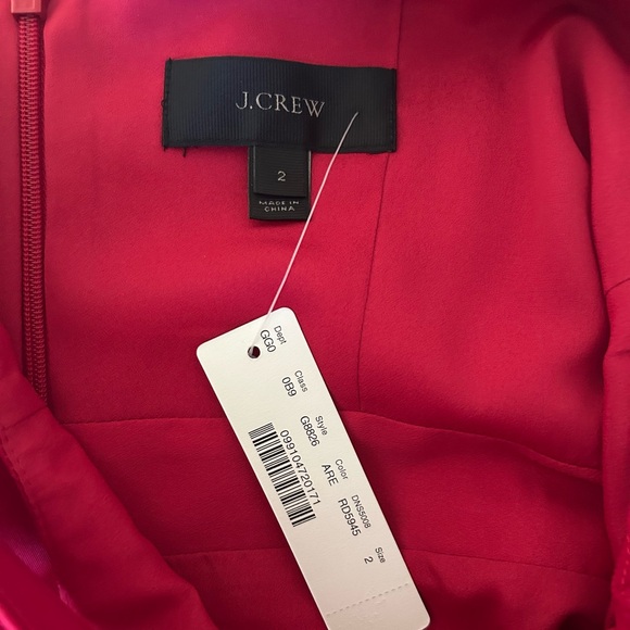 Holiday red faille J.Crew dress size 2 - Picture 4 of 6